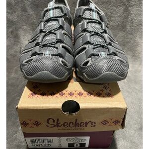 Skechers Womens 8 Bikers Grey